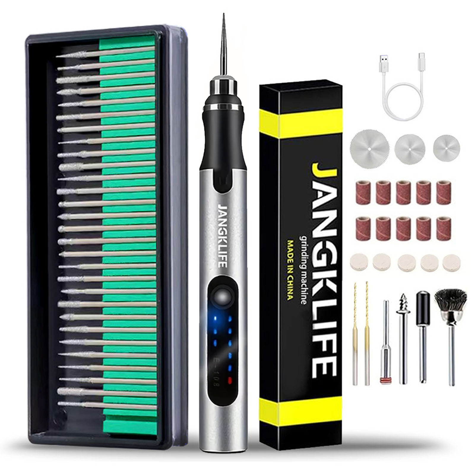 Power Tools Makita Set - Zestaw narzędzi obrotowych bezprzewodowych USB JANGKLIFE