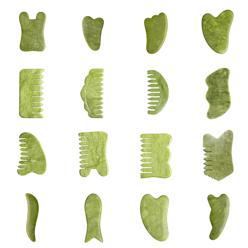 Power Tools Green Color - Naturalna zielona deska Xiuyu Gua Sha