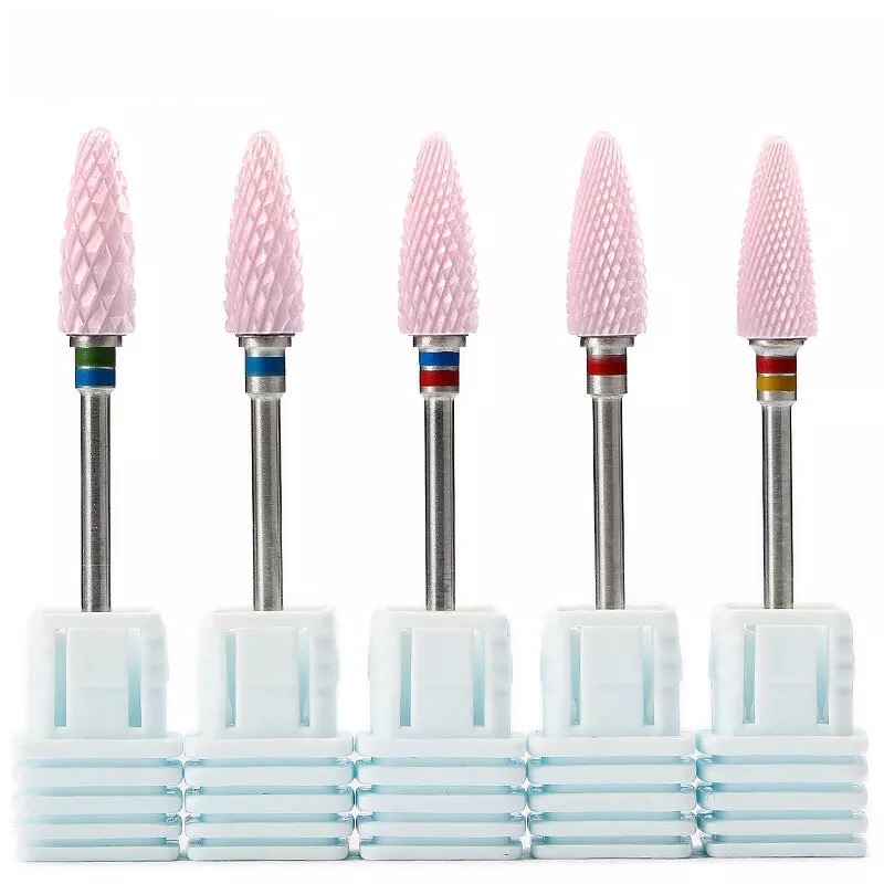 Power Tools Pink - Różowe frezy ceramiczne do manicure, narzędzia