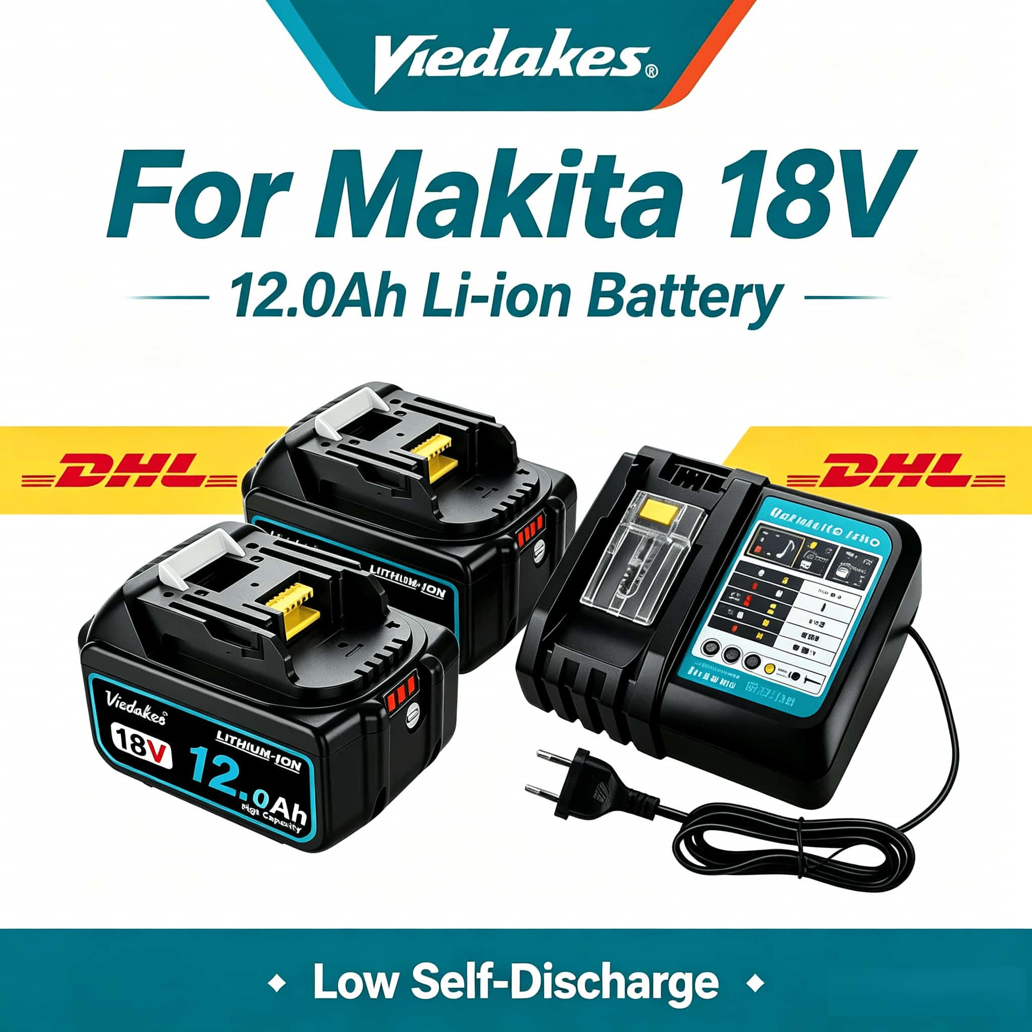 Power Tools Makita Set - ✈️ Akumulator 18V 5.0Ah o długiej