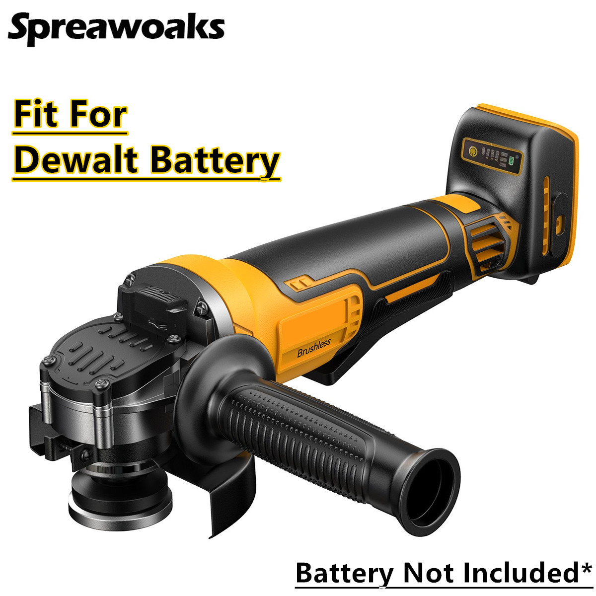 Power Tools Pink - Bezszczotkowa szlifierka kątowa 4 koła zębate