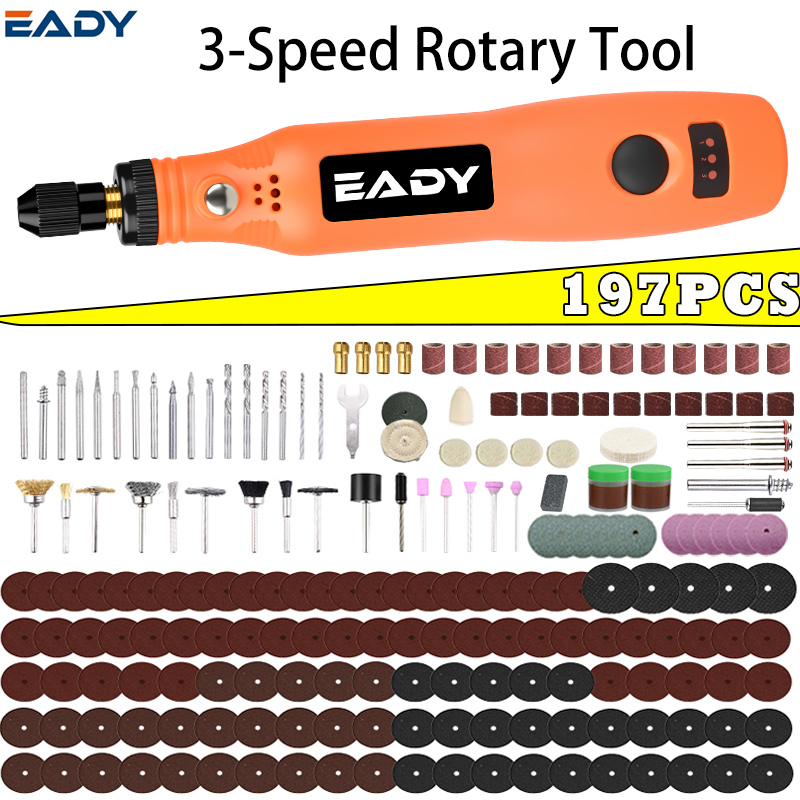 Power Tools Safety - Zestaw bezprzewodowych narzędzi obrotowych USB –