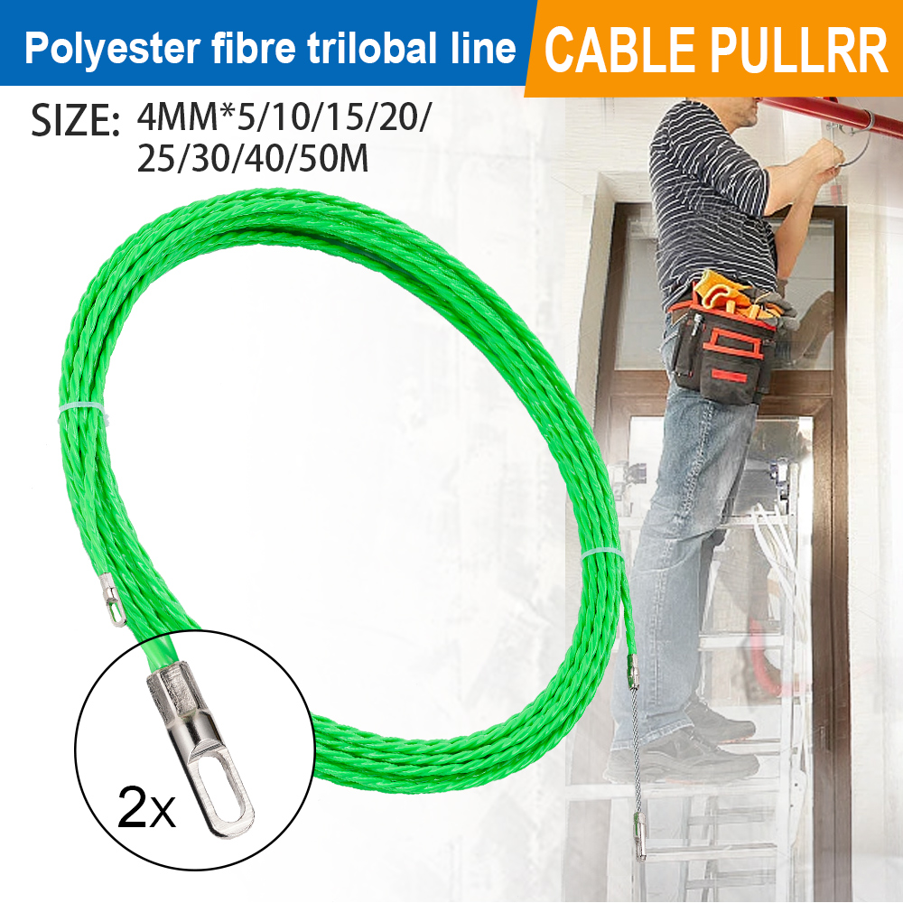 Power Tools Green Color - Taśma przeciągarka z włókna szklanego 4MM,