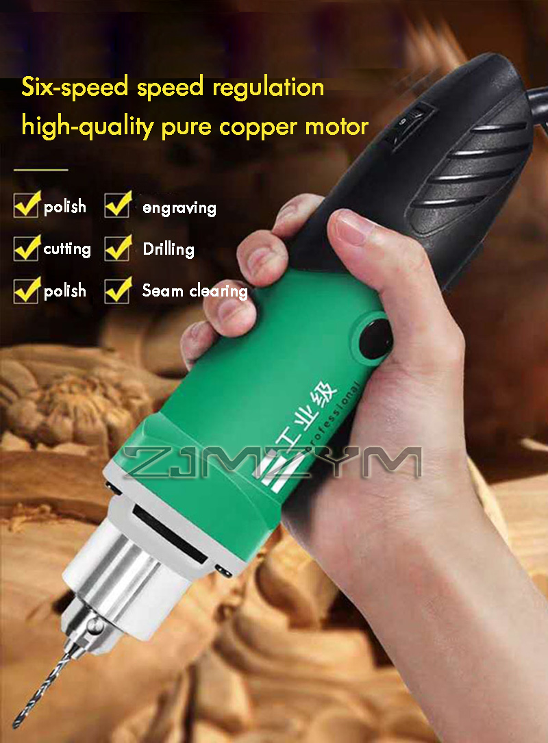 Power Tools Safety - 6-stopniowa, regulowana prędkość, mocna grawerka, wiertarka