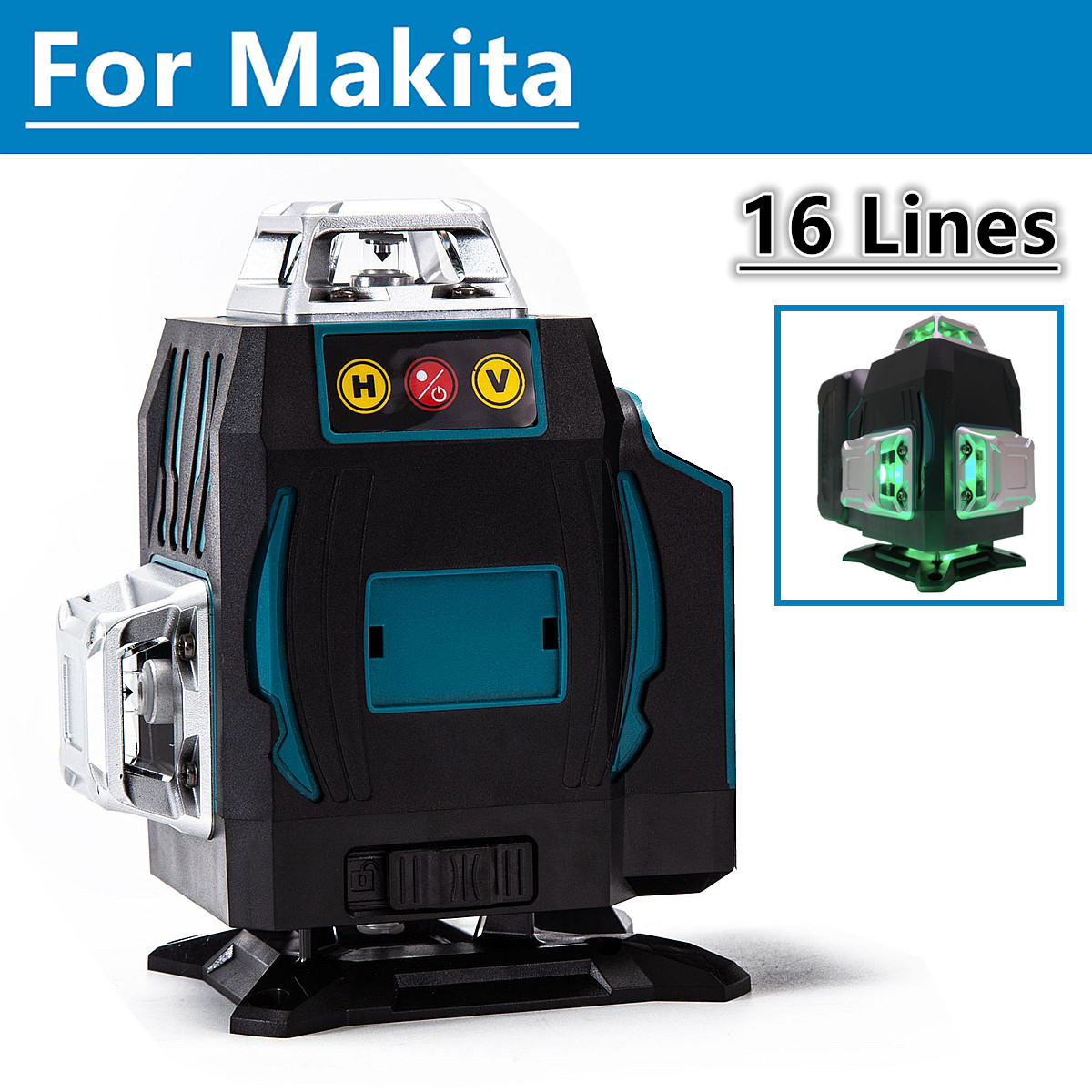 Poziomica laserowa 4D 16 linii – Power Tools Green Color recenzja i cena