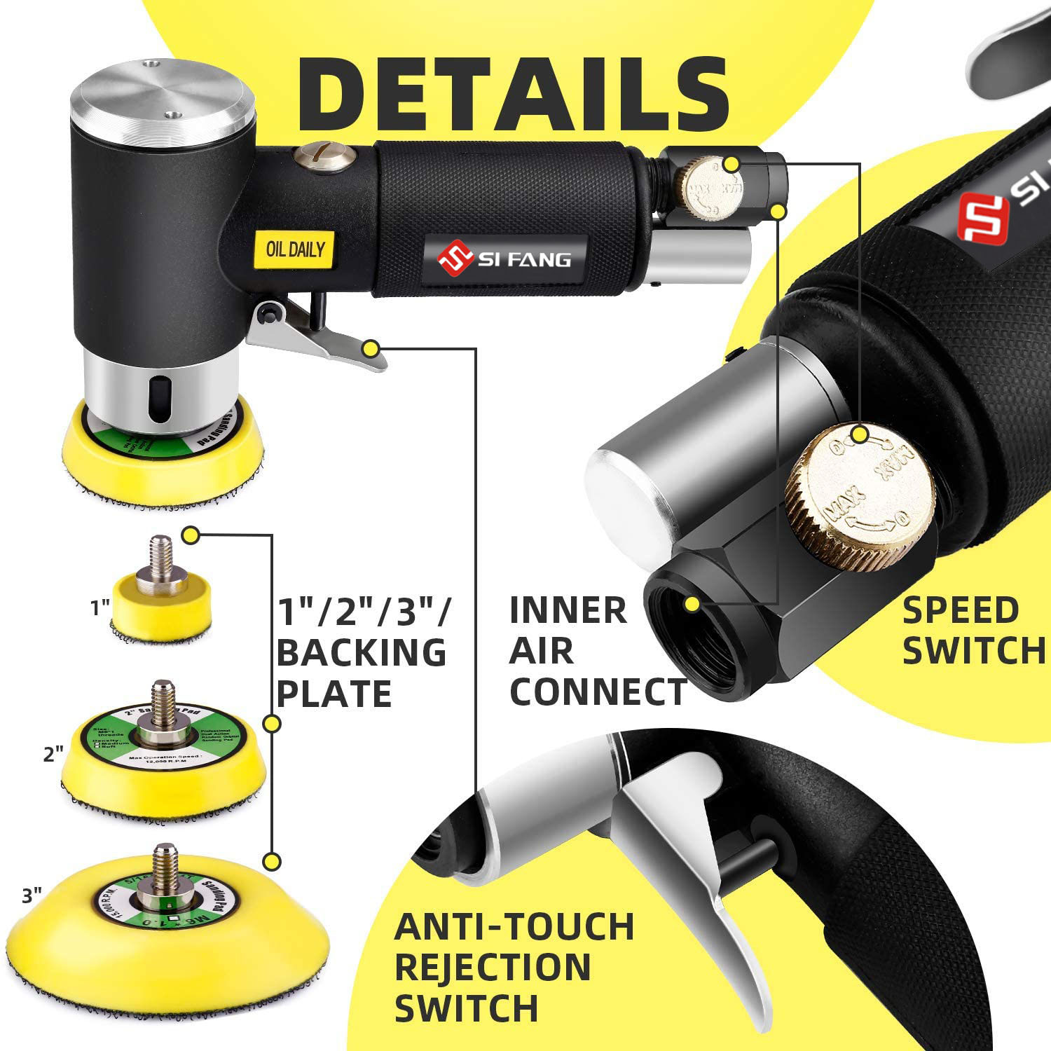 Orbitowa szlifierka pneumatycz – Power Tools Sander recenzja i cena