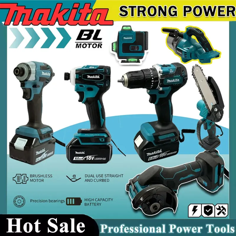 Zestaw akumulatorowych narzędz – Power Tools Makita Set recenzja i cena