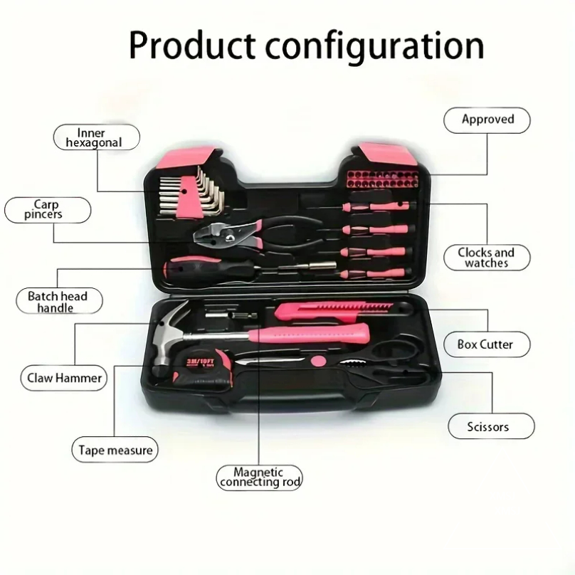 XMSJ Różowy Zestaw Narzędzi, z – Power Tools Pink recenzja i cena